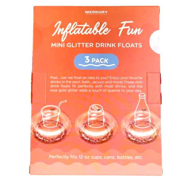 NEW Mini Glitter Drink Floats - Picture 2 of 2